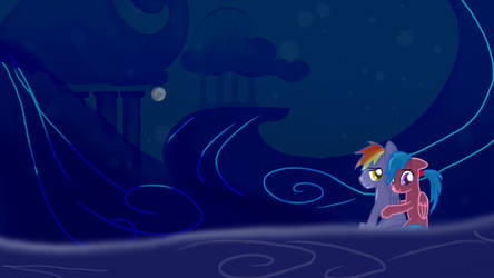 Rainbow Dash's Dad x Firefly Night Wallpaper