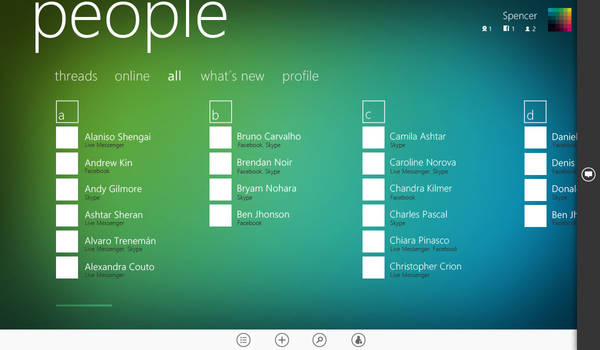 People HUB for Windows 8