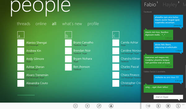 II People HUB for Windows 8