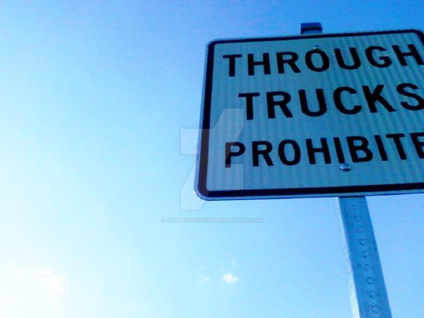 Through Trucks Prohibited