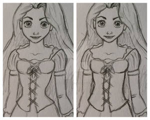 Rapunzel waist comparison