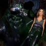 Salma hayek encounters the tar monster pt8