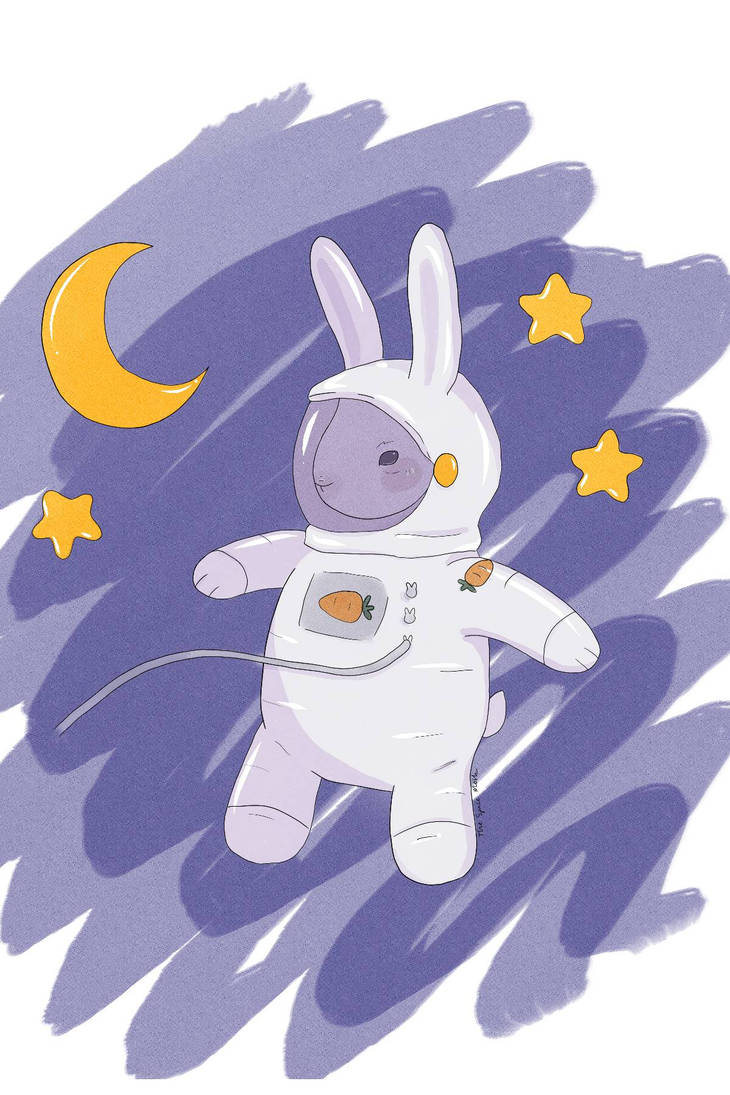 Astronaut Bunny by thespacemoth on DeviantArt
