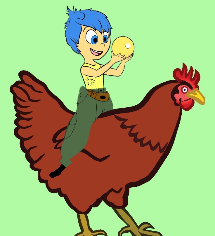 Joy Riding Cartoon Joy rides on a Chicken by alexloustaunau12 on DeviantArt