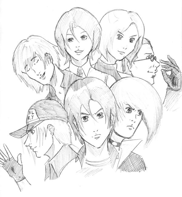 Sketchbook - KOF by Llewxam888 on DeviantArt