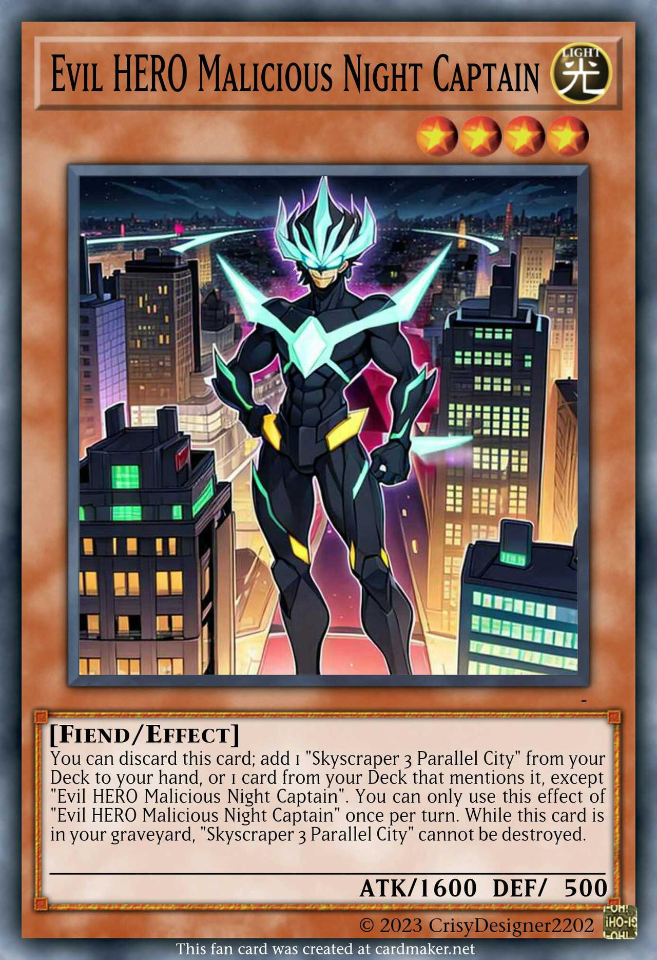 Evil HERO Malicious Night Captain by CrisyDesigner2202 on DeviantArt
