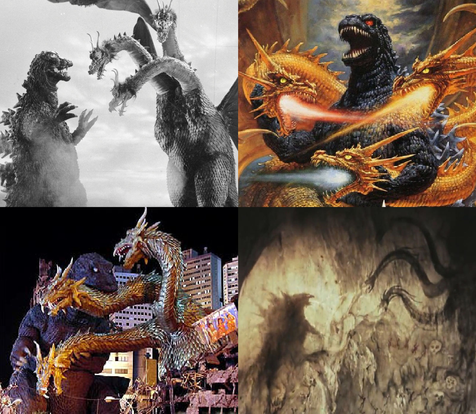 Evoultion Godzilla Vs King Ghidorah by MnstrFrc on DeviantArt