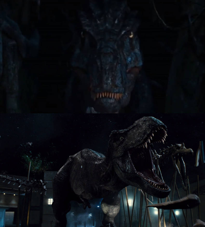 Grumpy vs Rexy by MnstrFrc on DeviantArt