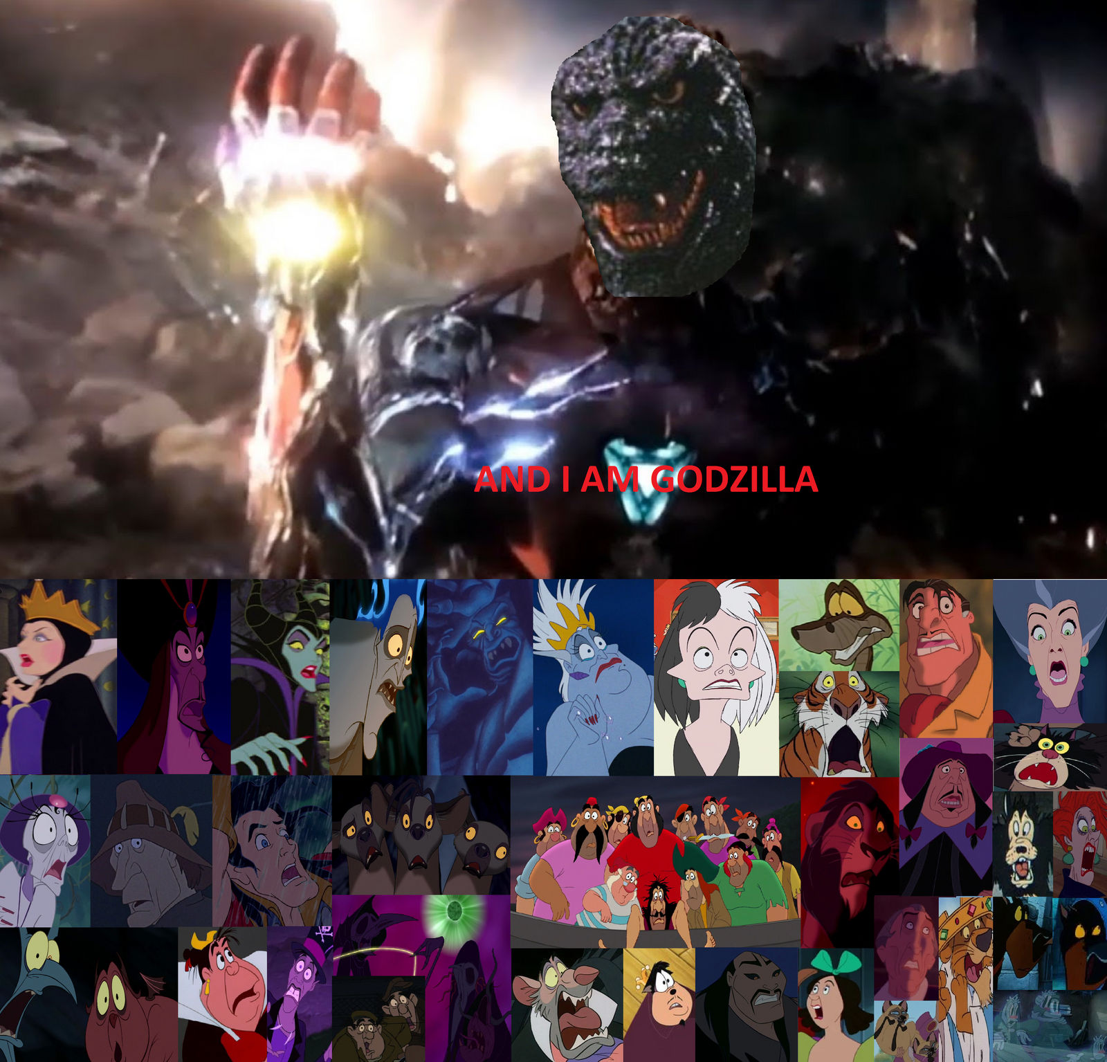 Godzilla Disry Disney Villains REACT Godzilla 1985 SNAP by MnstrFrc on DeviantArt