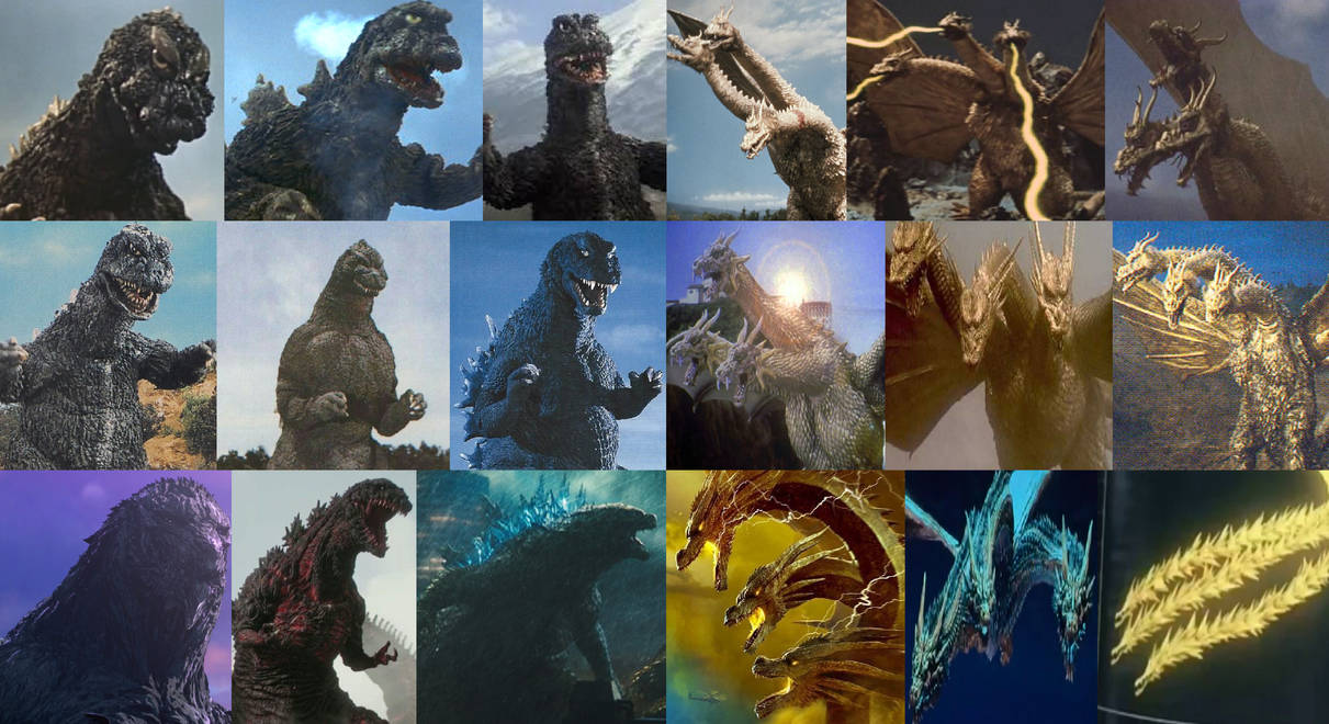 All Godzilla Rivals Old Rivals by MnstrFrc on DeviantArt