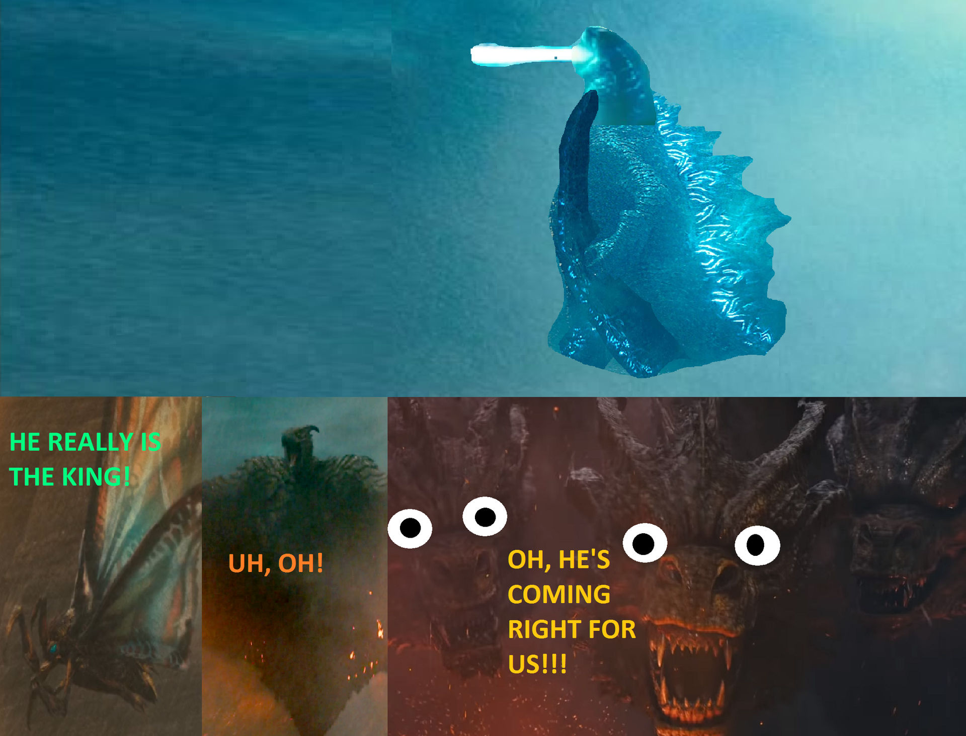 Godzilla Is Flying! by MnstrFrc on DeviantArt