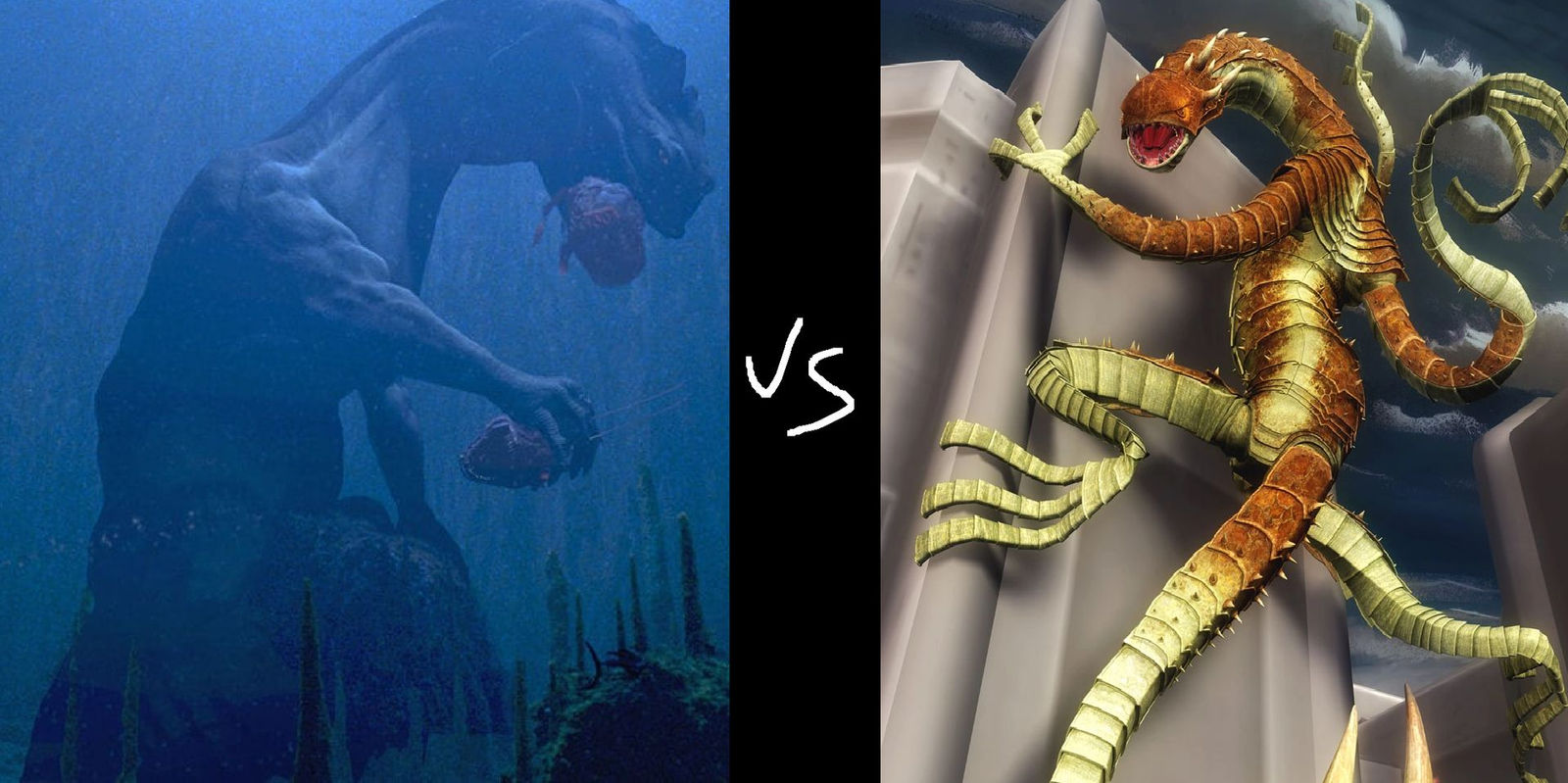 Sando Aqua Monster Vs Zillo Beast By Mnstrfrc On Deviantart