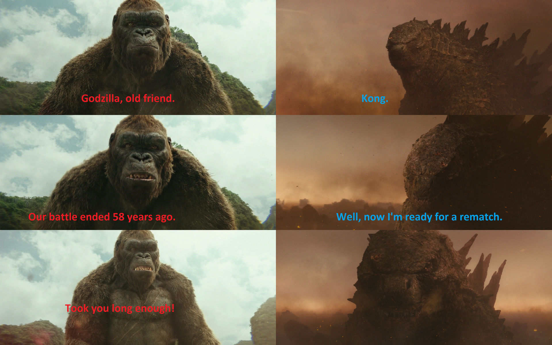 Kong and Godzilla The Rematch! by MnstrFrc on DeviantArt