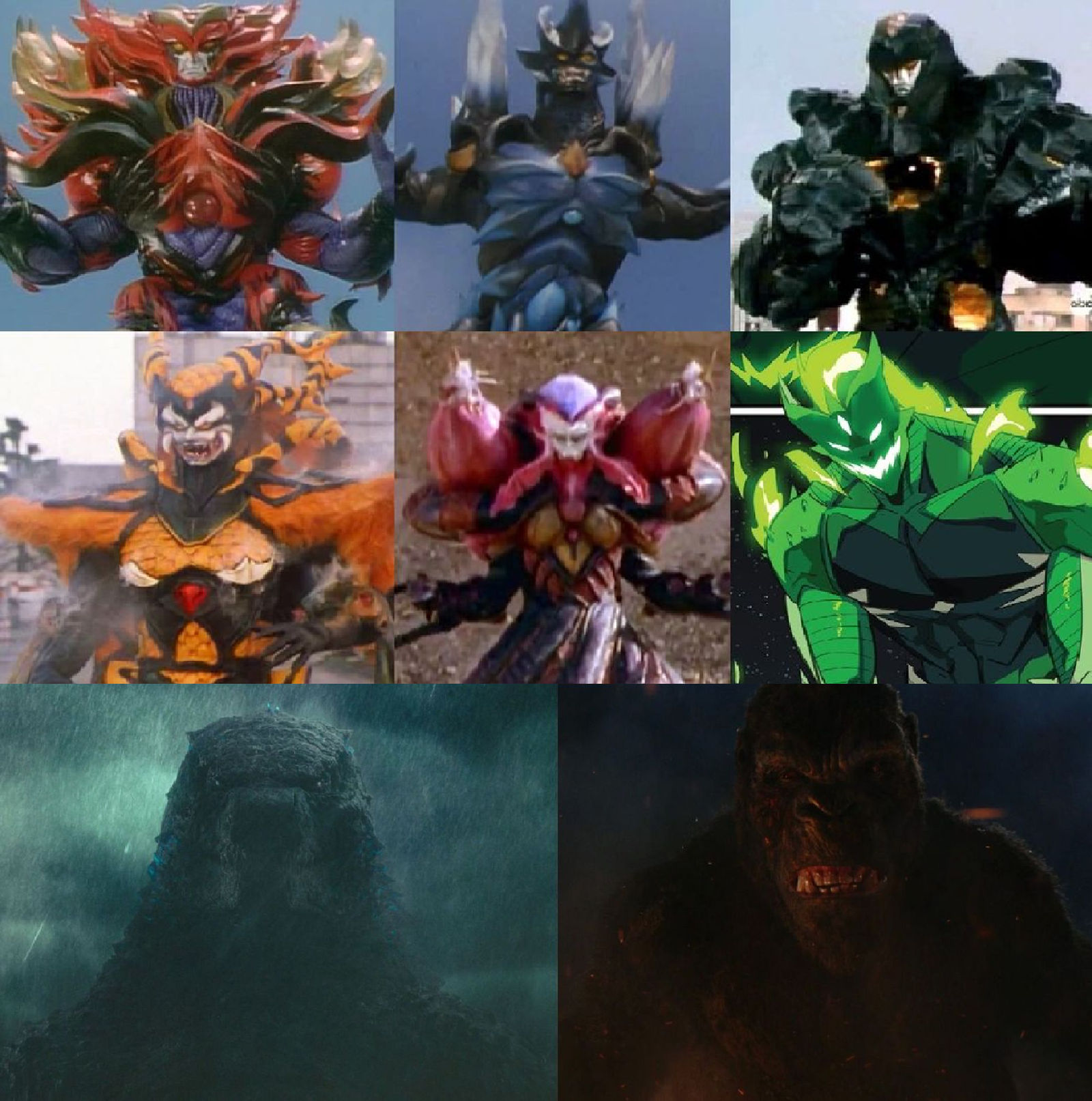 Godzilla and Kong vs Psycho Rangers by MnstrFrc on DeviantArt