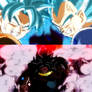 Goku and Vegeta Berserk vs Dark Broly