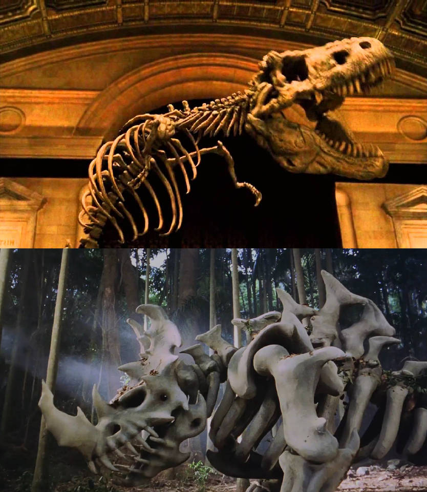 Rexy (NotM) vs Skeleton Dinosaur by MnstrFrc on DeviantArt