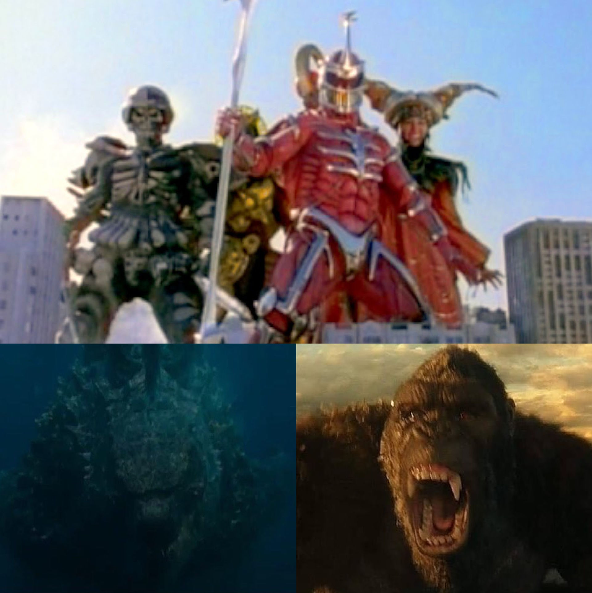 Godzilla and Kong vs Power Rangers Villains by MnstrFrc on DeviantArt
