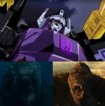 Godzilla and Kong vs Galvatron (Energon)
