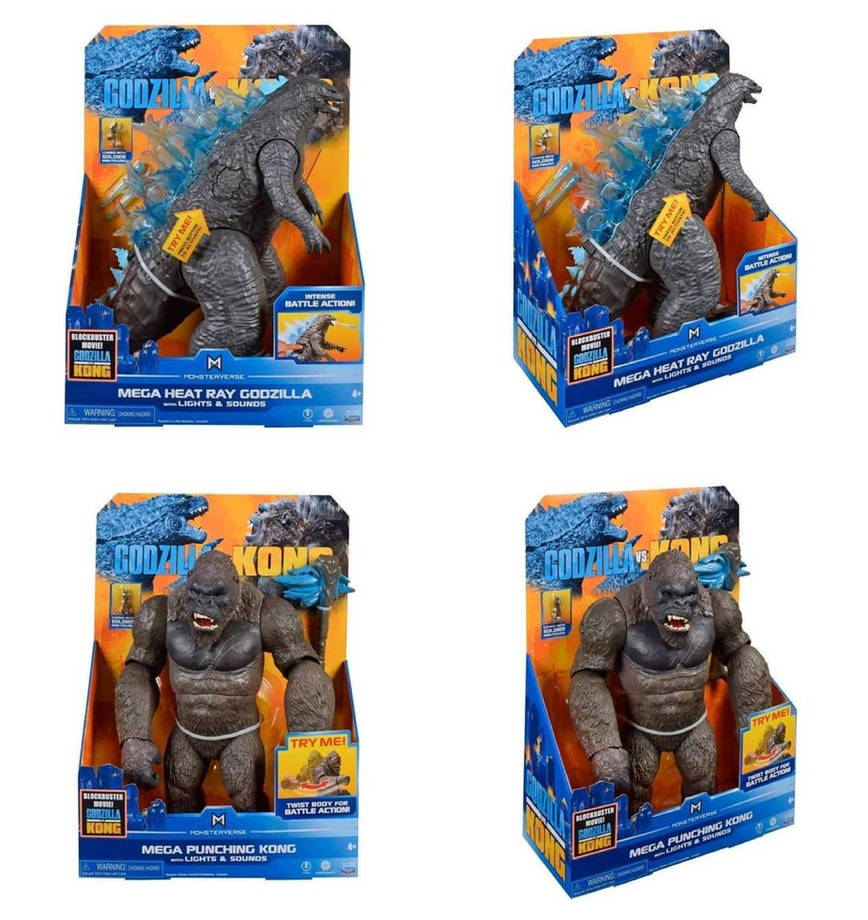 Mega Godzilla vs Kong Toys with Lights and Sounds by MnstrFrc on DeviantArt