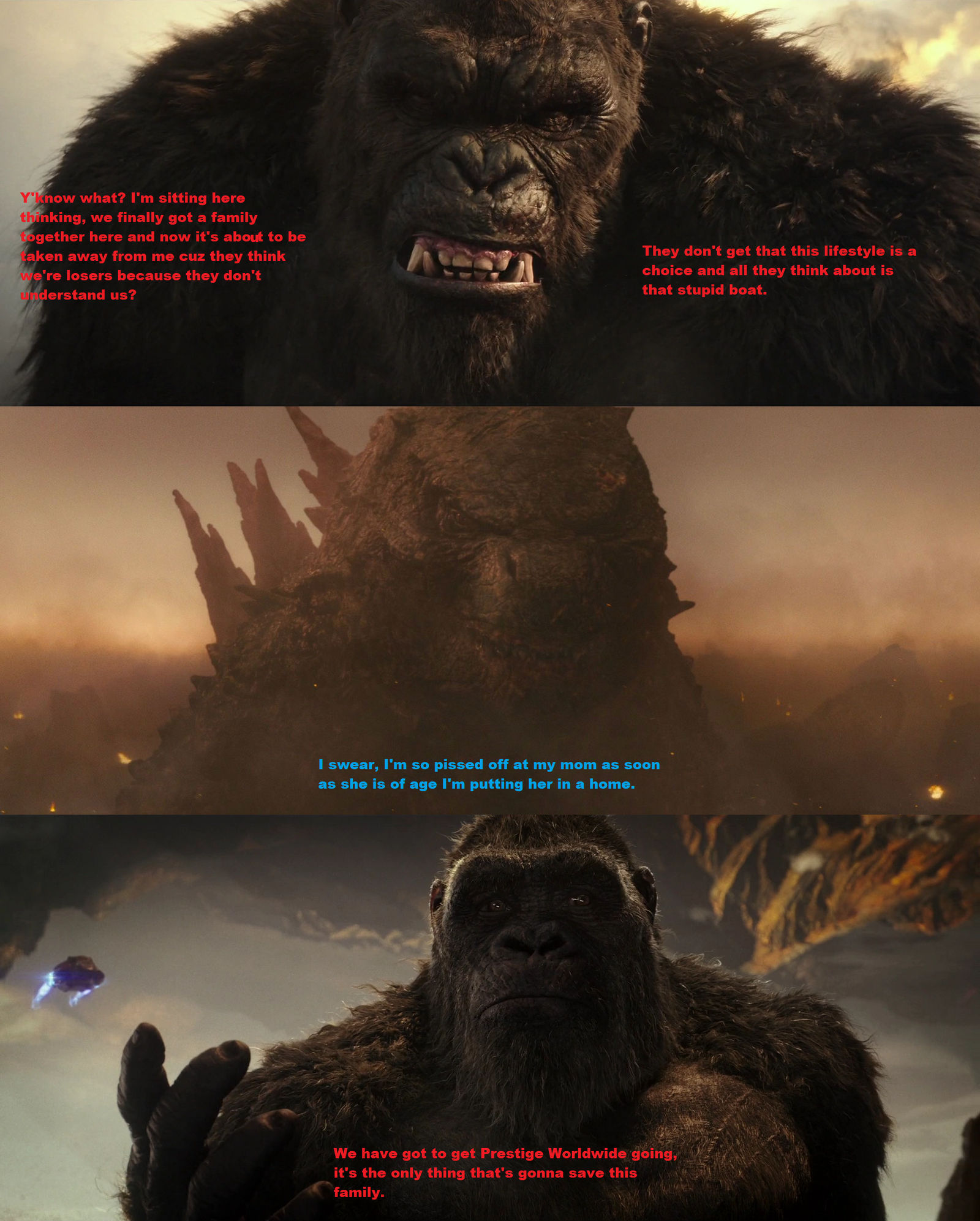 Godzilla and Kong Are Losers by MnstrFrc on DeviantArt
