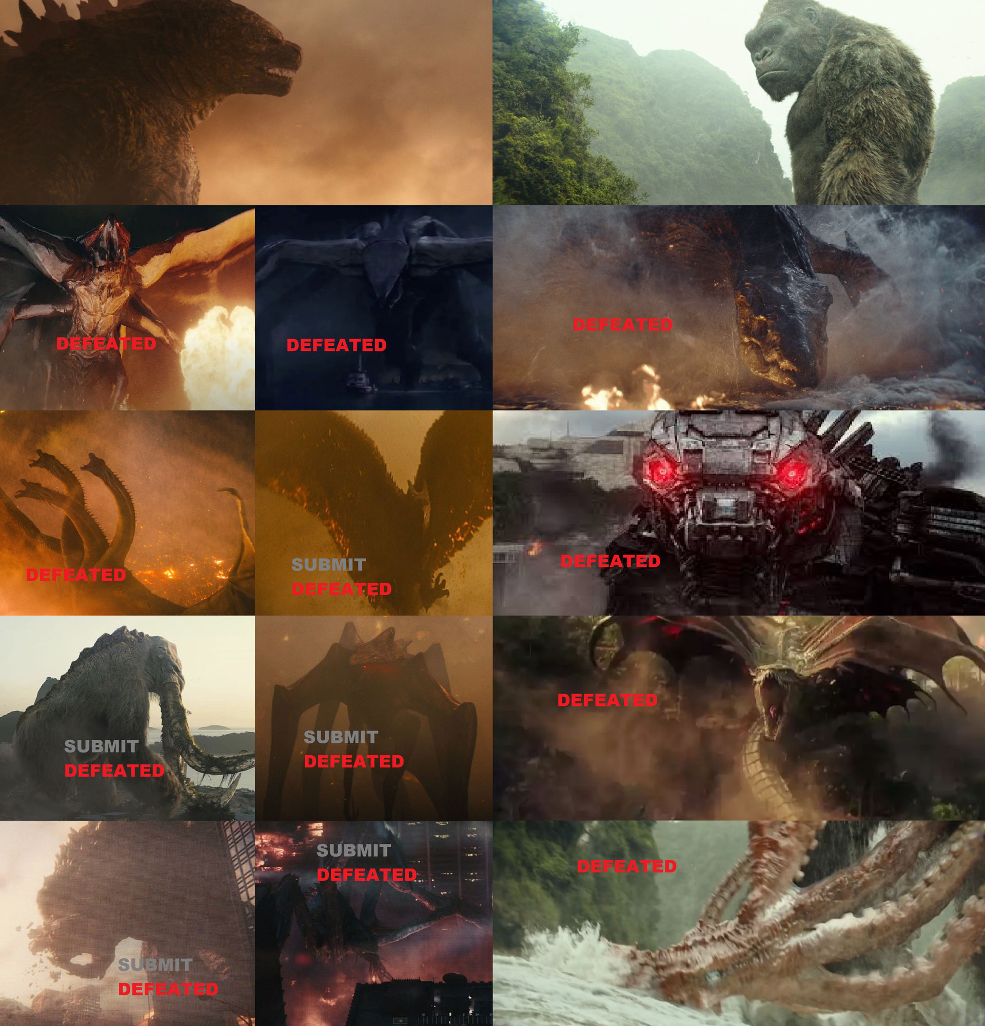 Godzilla and Kong Defeated All Titans by MnstrFrc on DeviantArt Godzilla and Kong Defeated All Titans by MnstrFrc on DeviantArt