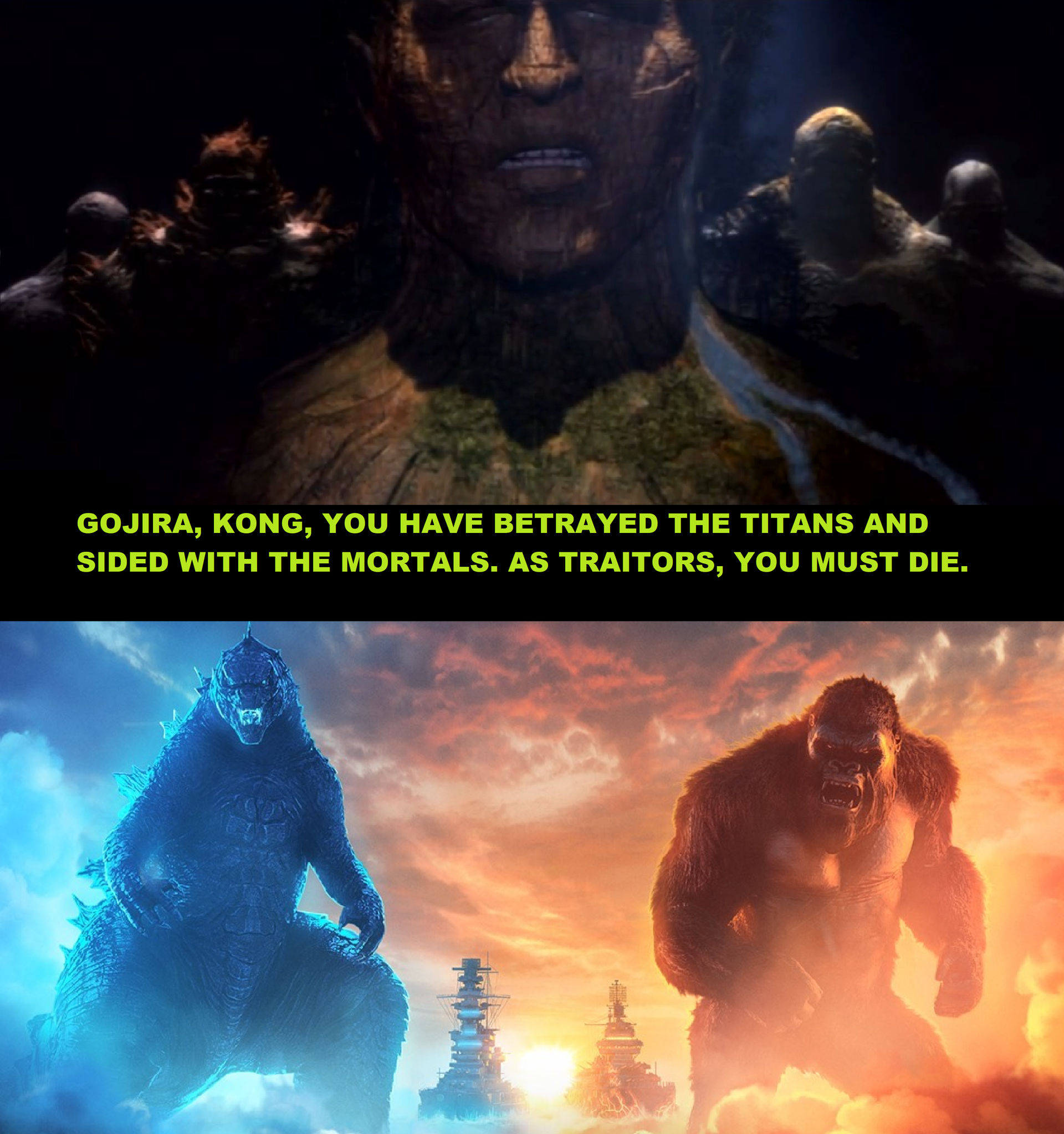 Godzilla and Kong vs Greek Titans by MnstrFrc on DeviantArt