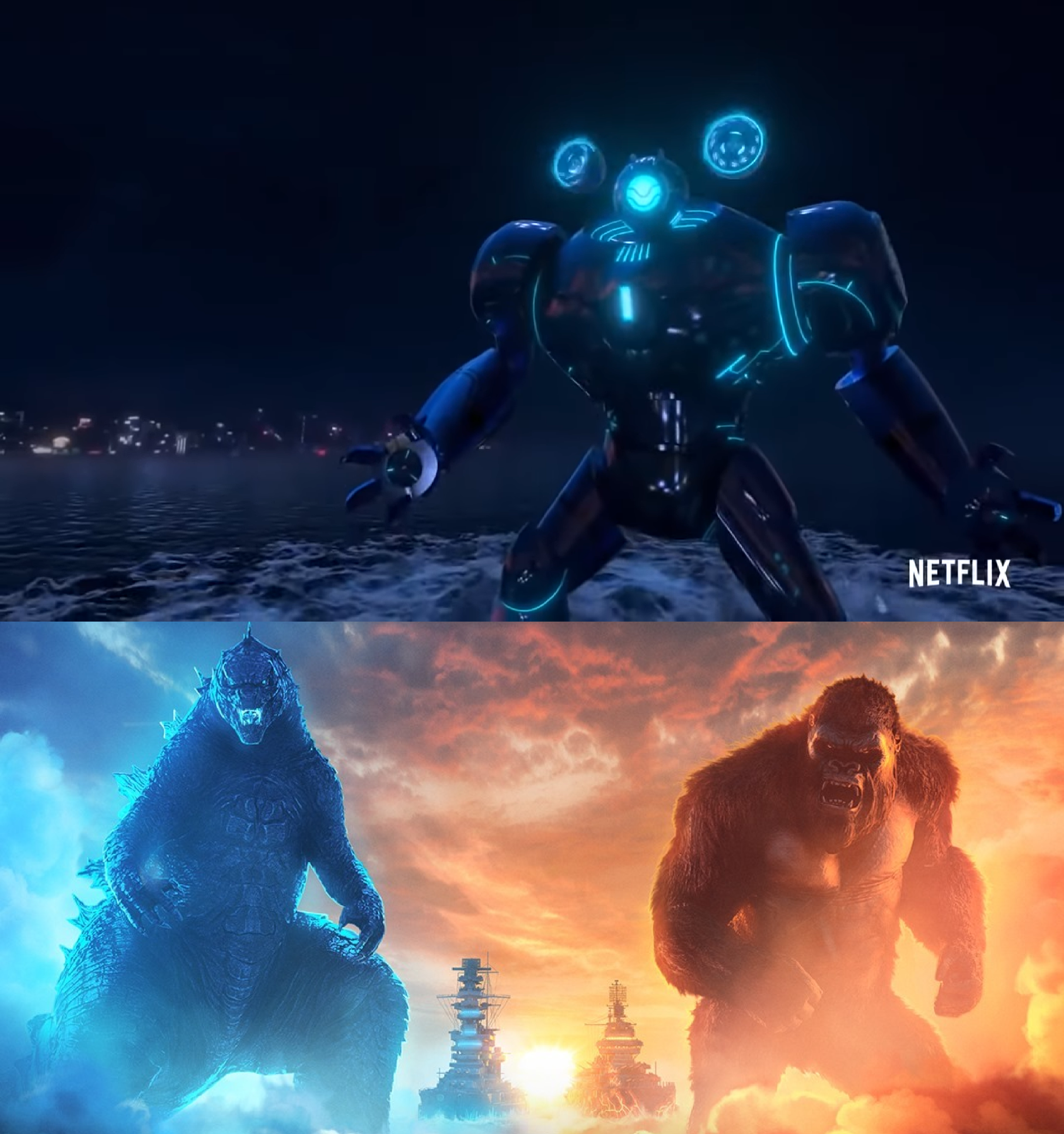 Godzilla Robot Rival Gun Robot vs Godzilla and Kong by MnstrFrc on DeviantArt
