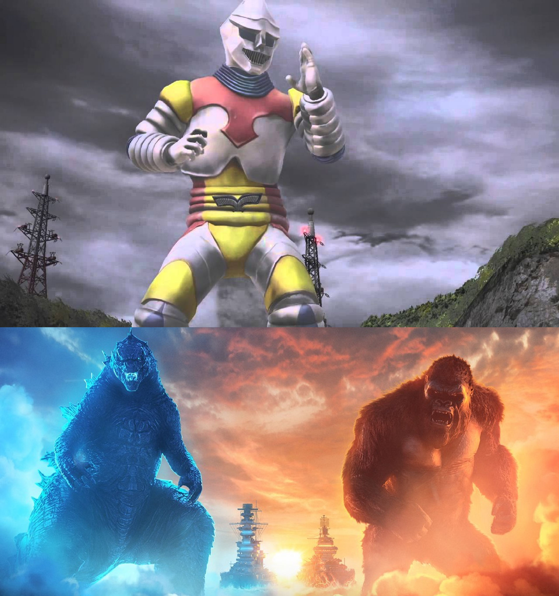 Jet Jaguar vs Godzilla and Kong by MnstrFrc on DeviantArt