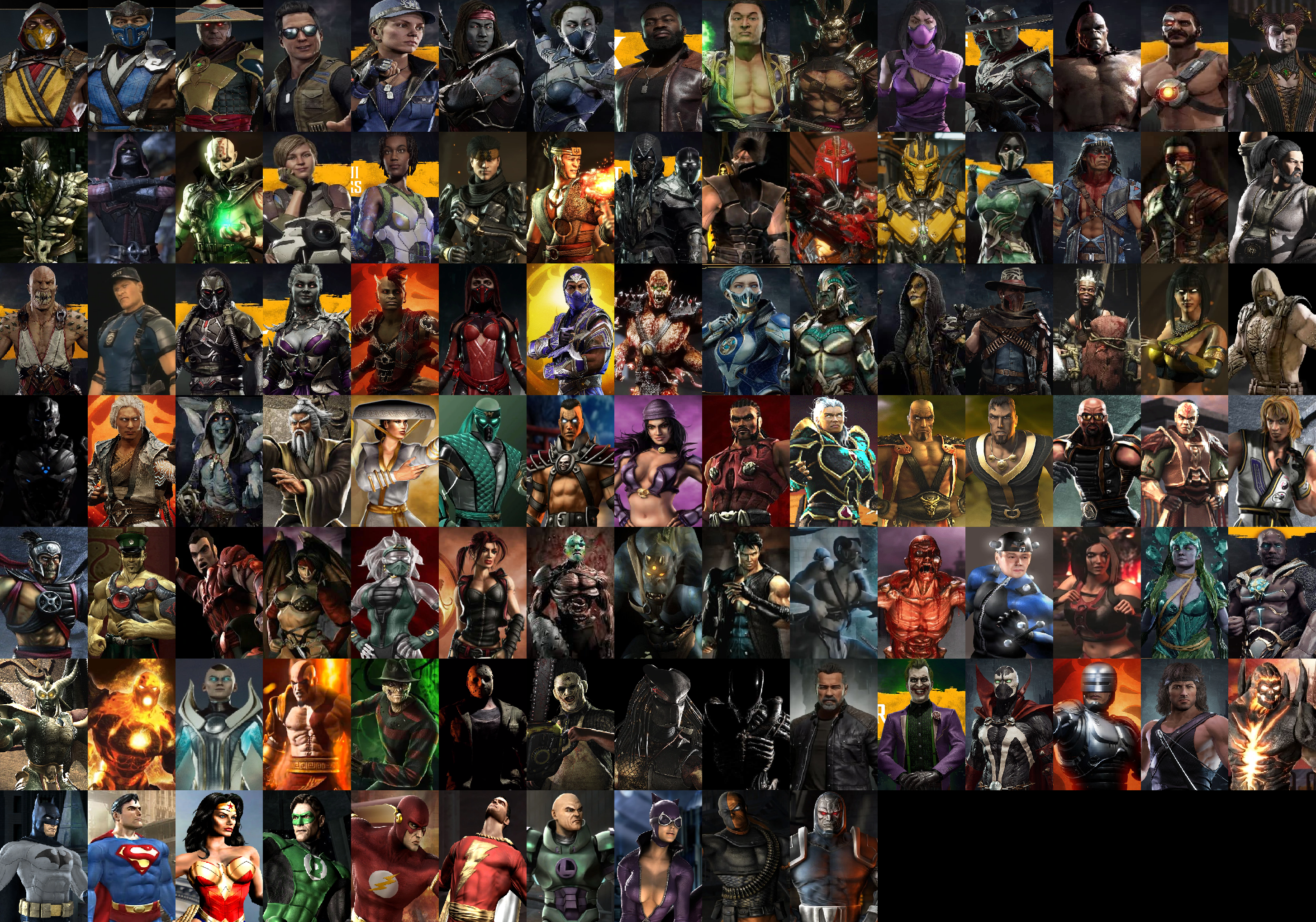 Mortal Kombat 9, X, 11 Characters by MnstrFrc on DeviantArt