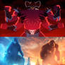 Godzilla and Kong vs Hexagon (Edited)
