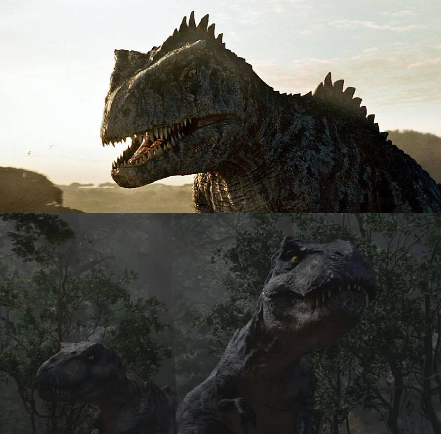 Big Eatie and Little Eatie vs Giganotosaurus by MnstrFrc on DeviantArt