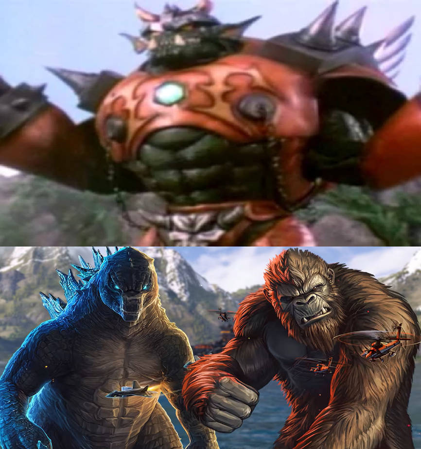 Thunderon Godzilla and Kong vs Thunderon by MnstrFrc on DeviantArt