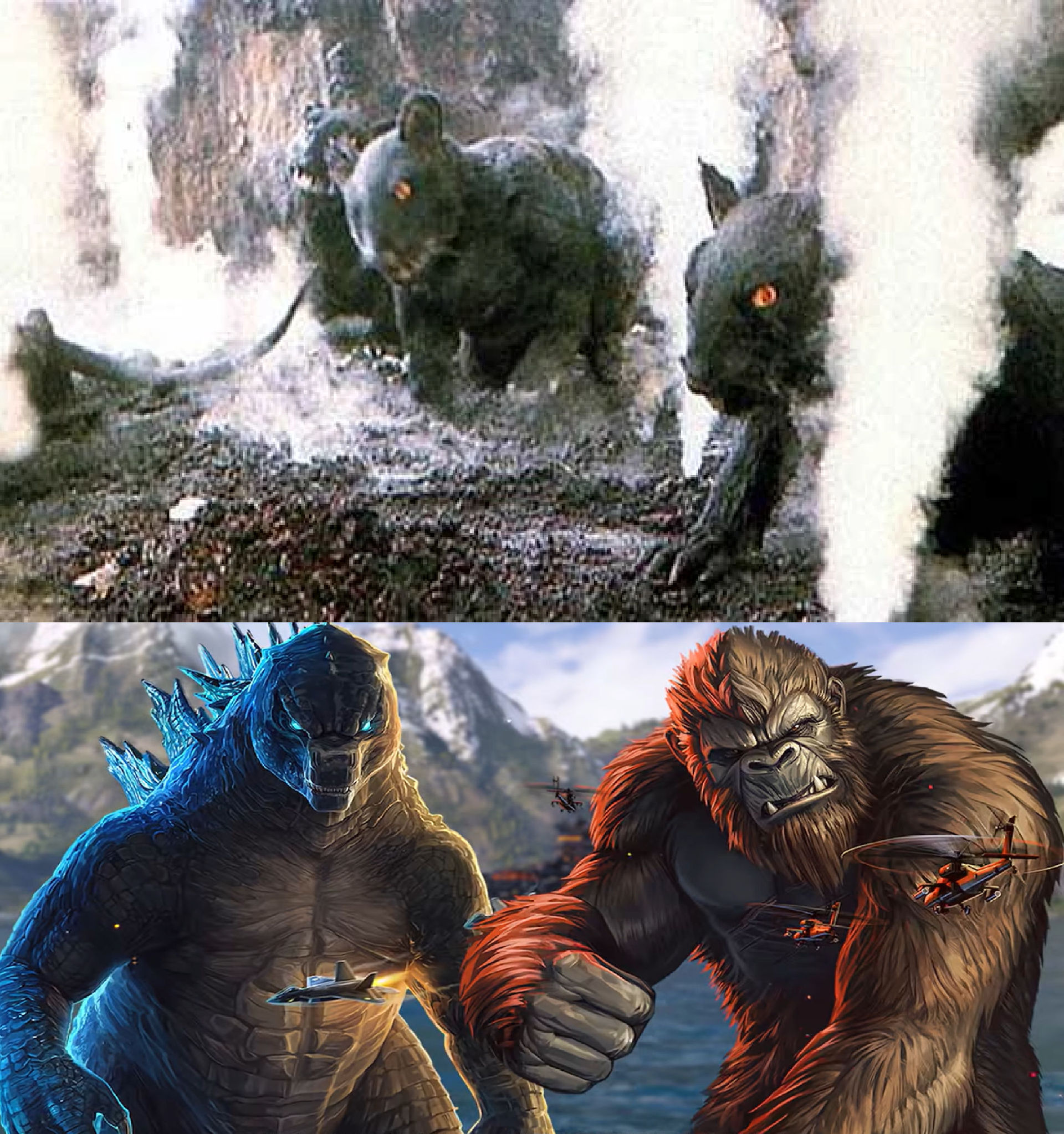 Godzilla Mutant Rats Godzilla and Kong vs Giant Rats by MnstrFrc on DeviantArt