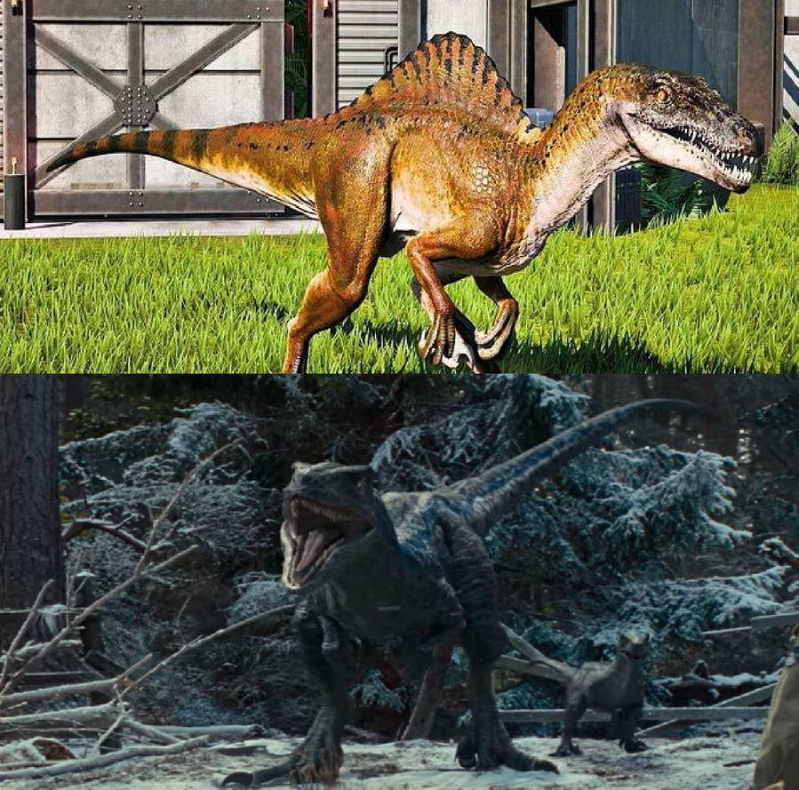 Spinal Raptor Blue and Beta vs Spinoraptor by MnstrFrc on DeviantArt