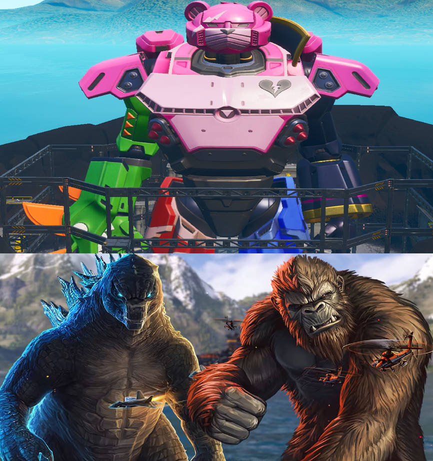 Giant Robot Fortnite Vs Godzilla And Kong By Mnstrfrc On Deviantart Giant Robot Fortnite Vs Godzilla And Kong By Mnstrfrc On Deviantart