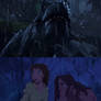 Tarzan and Jane See Rexy in the Rain