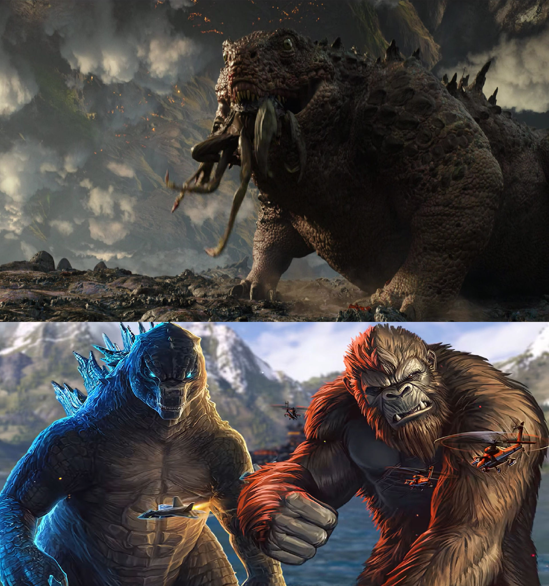 Titanus Doug vs Godzilla and Kong by MnstrFrc on DeviantArt