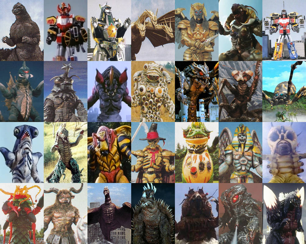 Godzilla vs MMPR All Monsters by MnstrFrc on DeviantArt