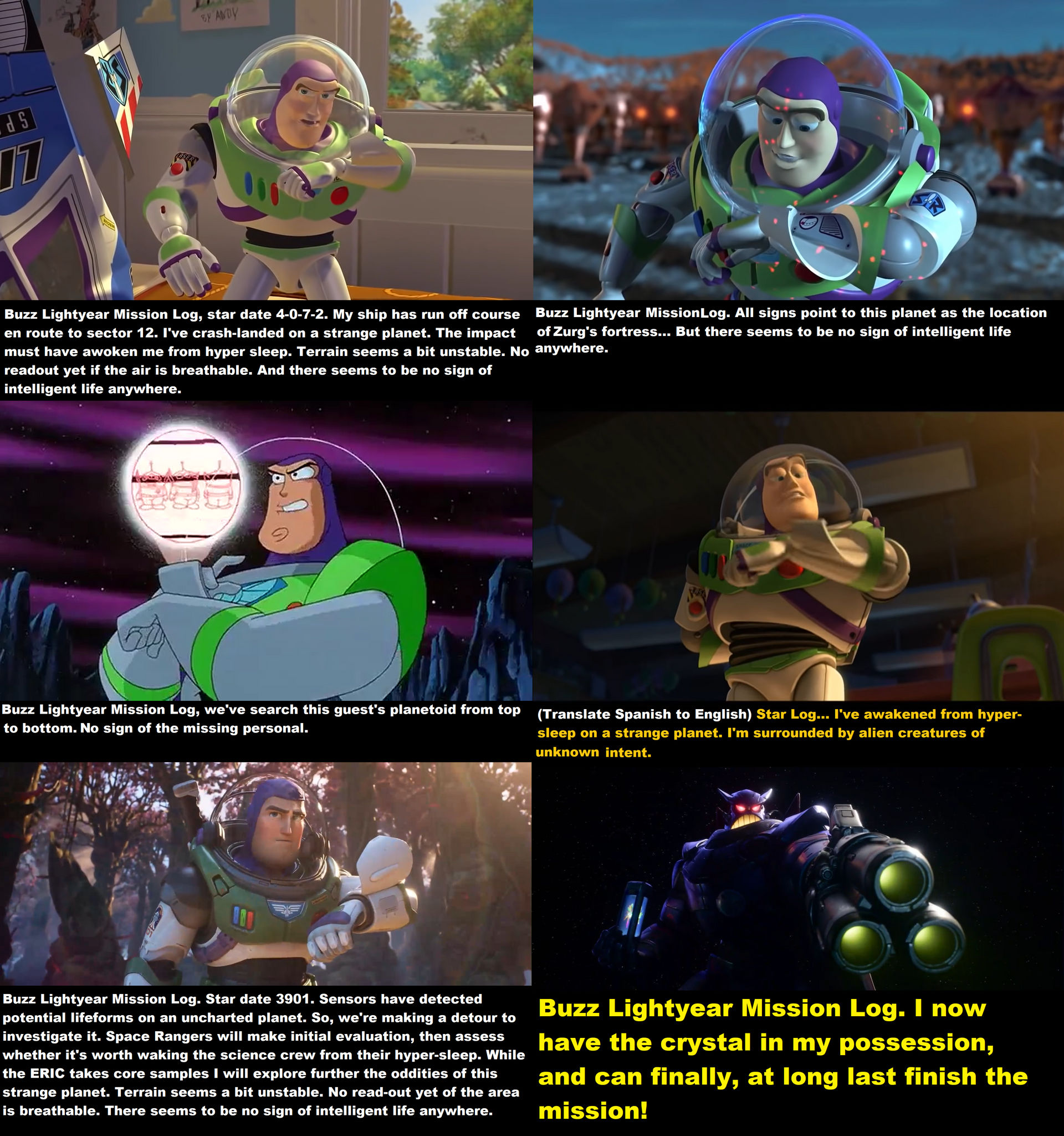Buzz Lightyear Mission Logs by MnstrFrc on DeviantArt