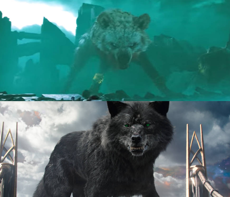 Garm vs Fenrir by MnstrFrc on DeviantArt