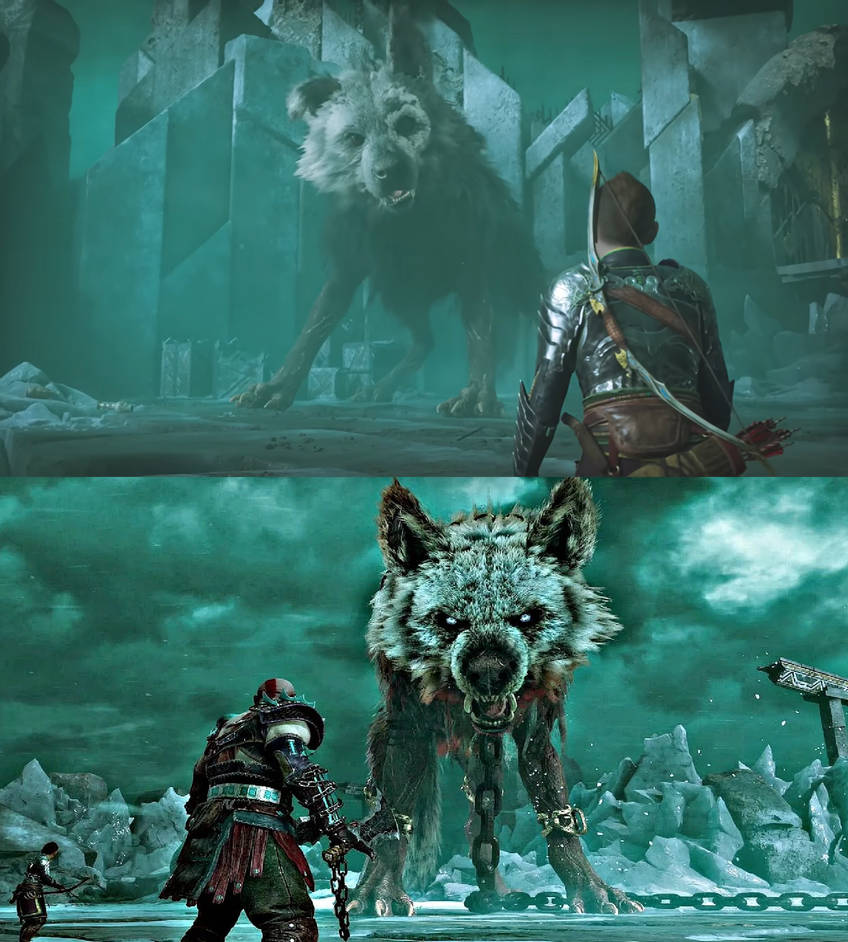 Fenrir vs Garm by MnstrFrc on DeviantArt