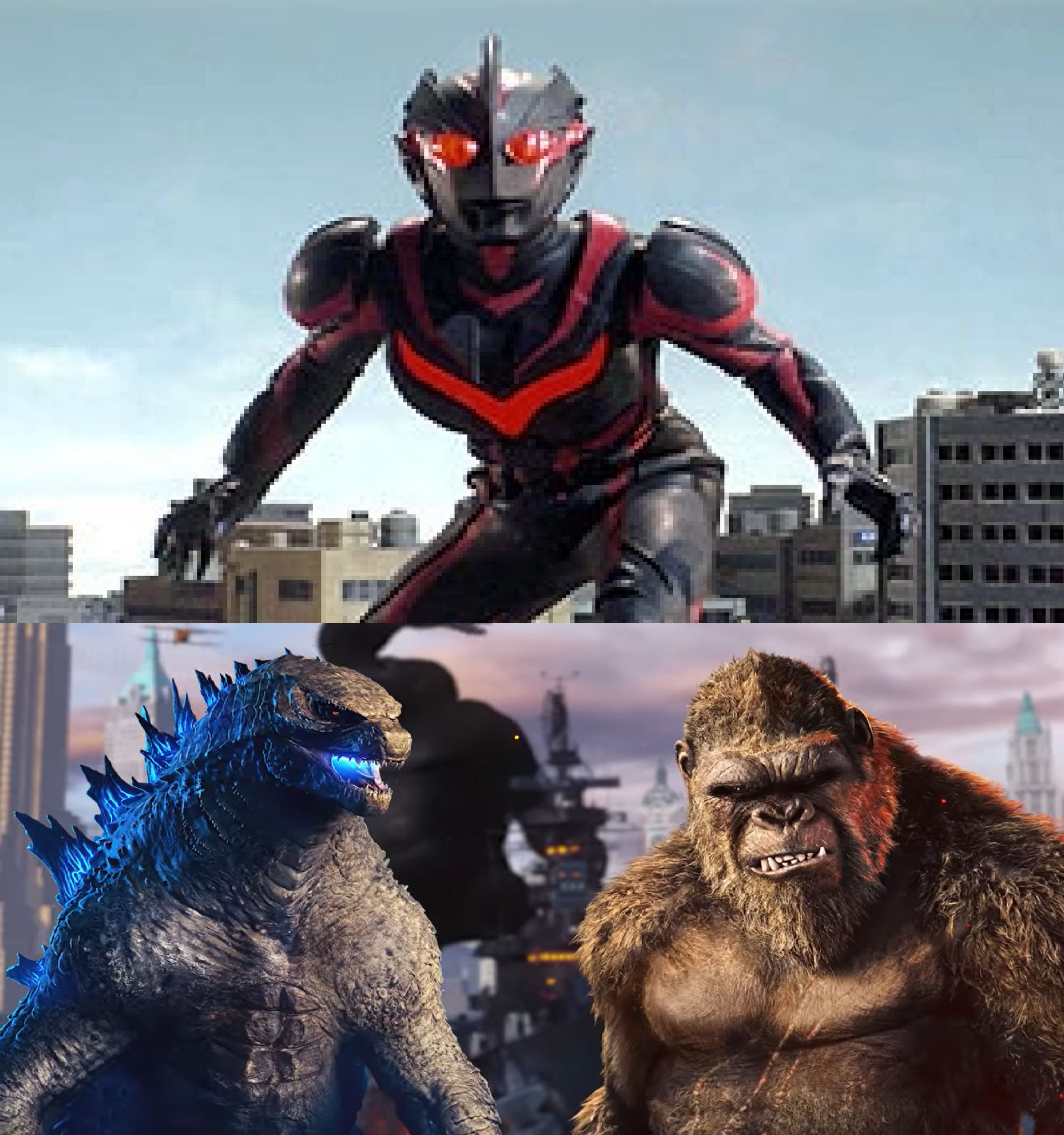Zagi Godzilla and Kong vs Dark Zagi by MnstrFrc on DeviantArt