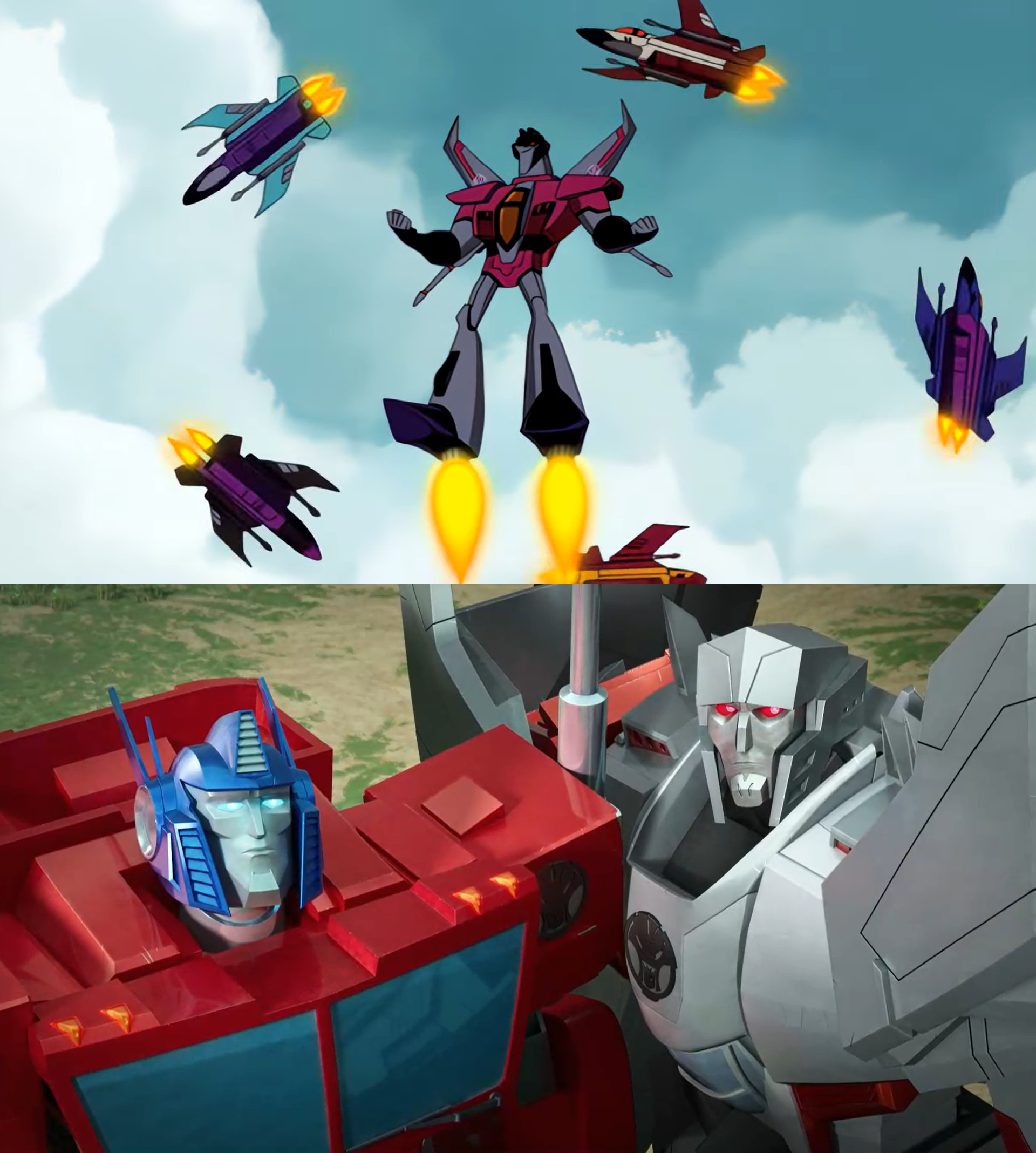 Transformers prime megatron outlet and starscream