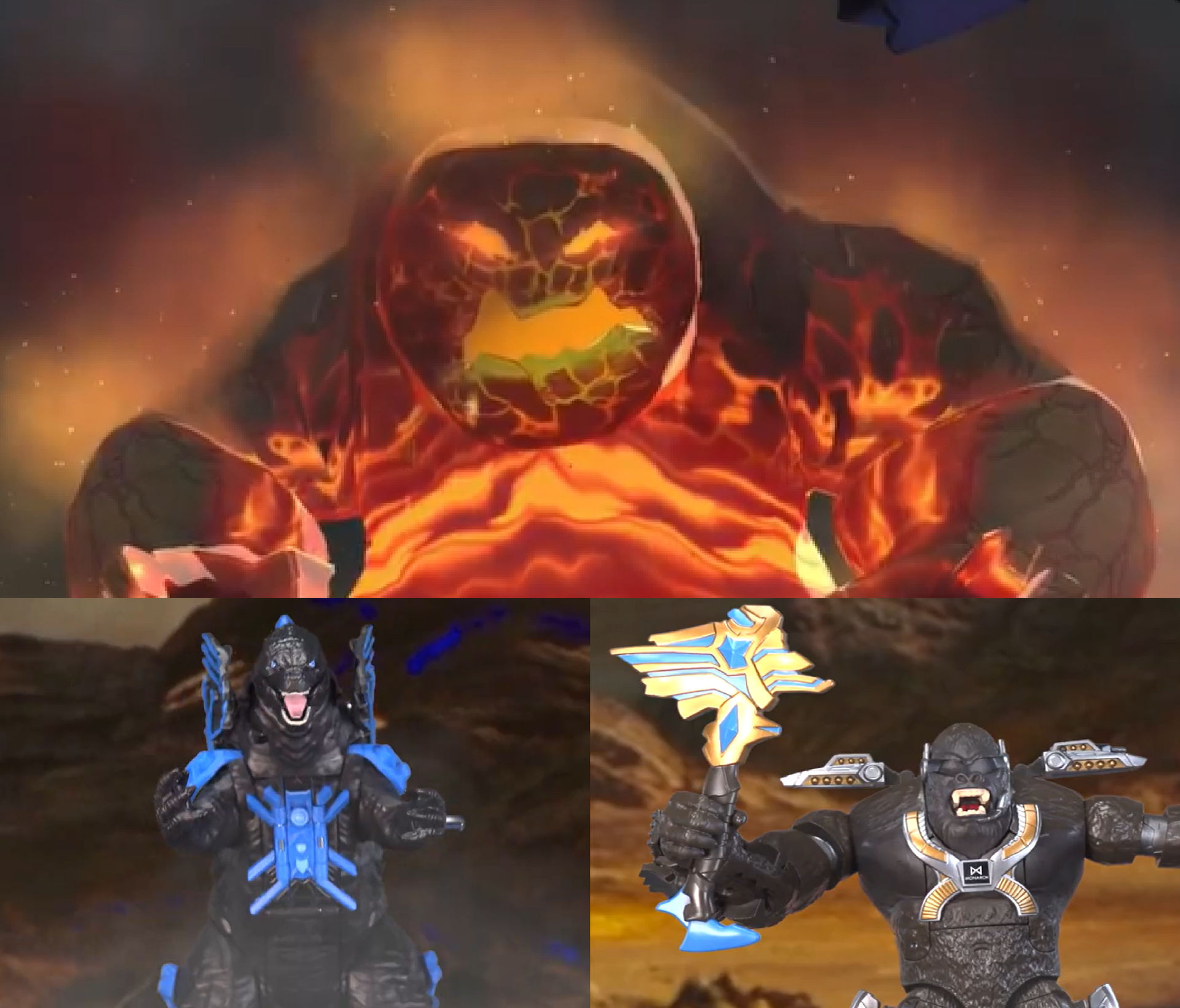 Titan Tech vs Pyros the Lava Titan by MnstrFrc on DeviantArt