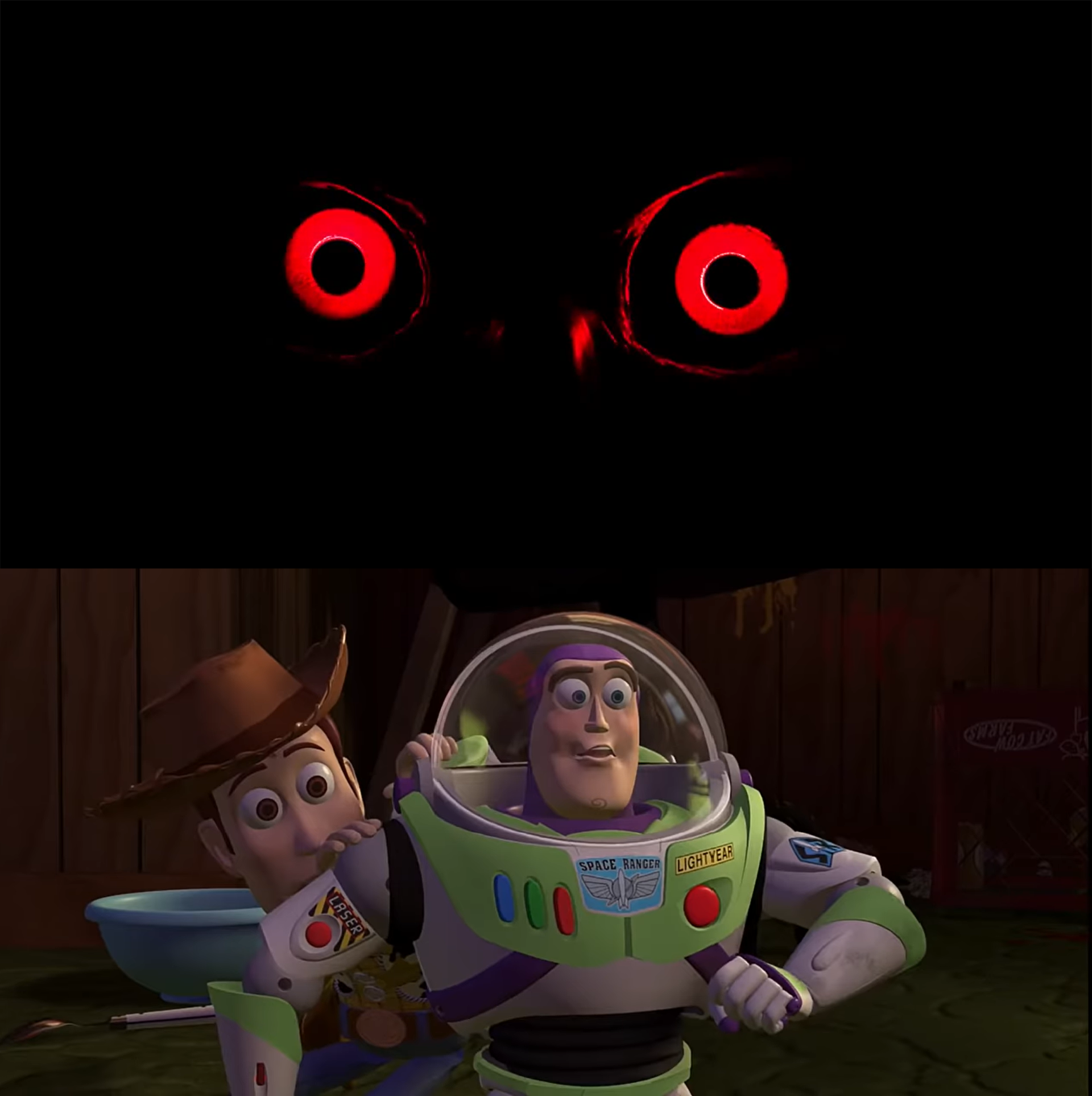 dfgdfgdfg vxcvxcvxc - Buzz and Woody (Toy Story) Meme