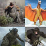 Godzilla and Kong vs Anguirus and Rodan