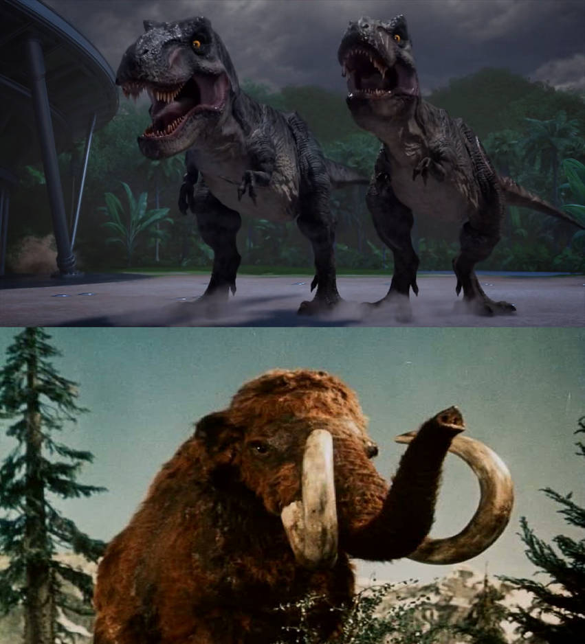 Big Eatie and Little Eatie vs Woolly Mammoth by MnstrFrc on DeviantArt