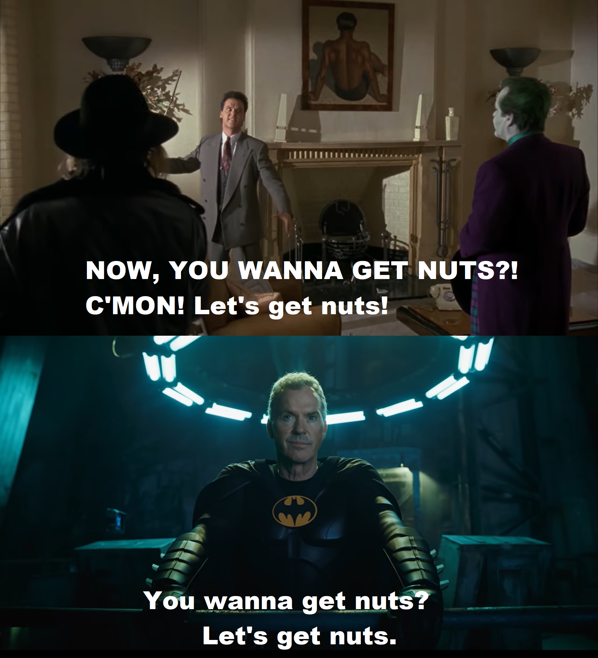 Batman Michael Keaton Let's Get Nuts by MnstrFrc on DeviantArt