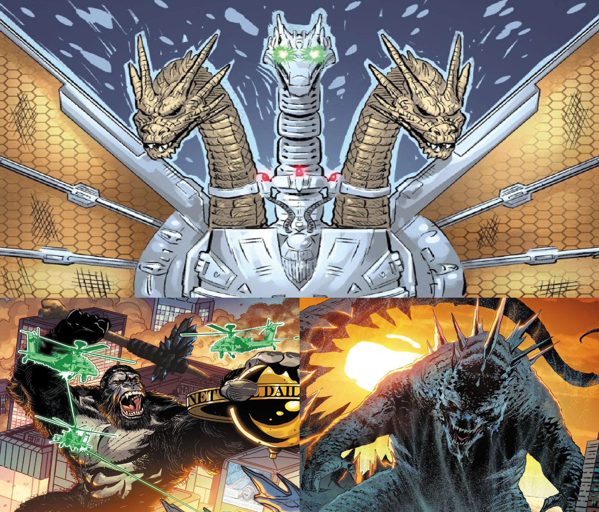 Kong And Godzilla Vs Mecha King Ghidorah By MnstrFrc On DeviantArt kong-and-godzilla-vs-mecha-king-ghidorah-by-mnstrfrc-on-deviantart