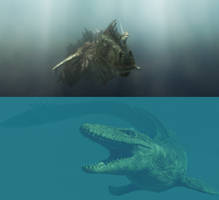 Mosasaurus vs Poseidon Rex